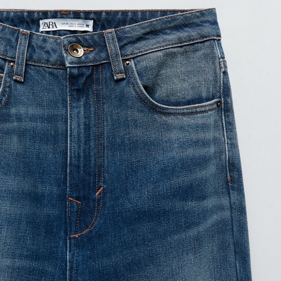 ZARA Hi Rise Bootcut '70S Z1975 Jeans Size 4 BNWT - Picture 2 of 4